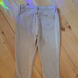 Hudson LA Jeans Cream Beige Size 28 NWOT